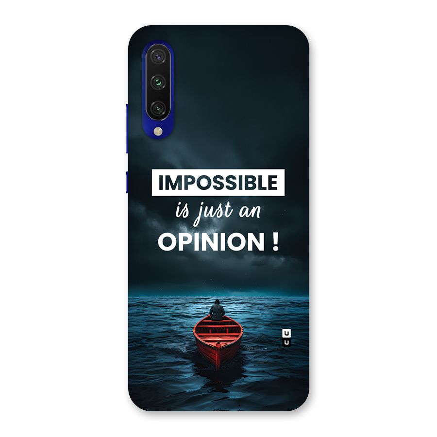 Just An Opinion Back Case for Mi A3