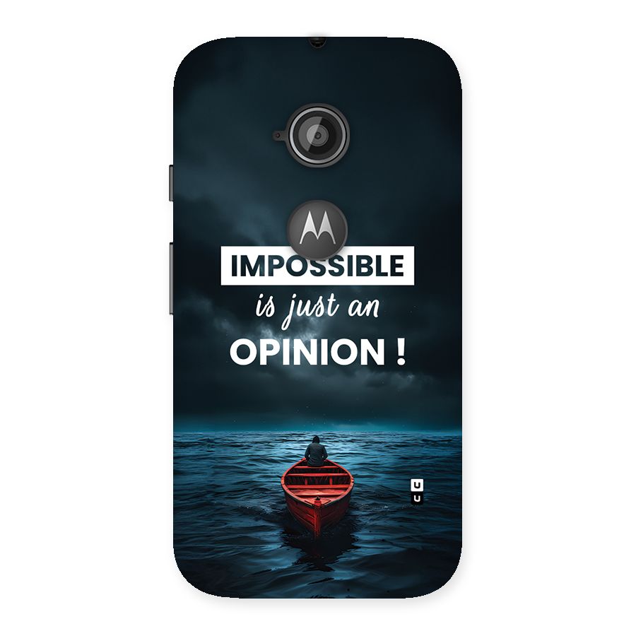 Just An Opinion Back Case for Moto E 2nd Gen