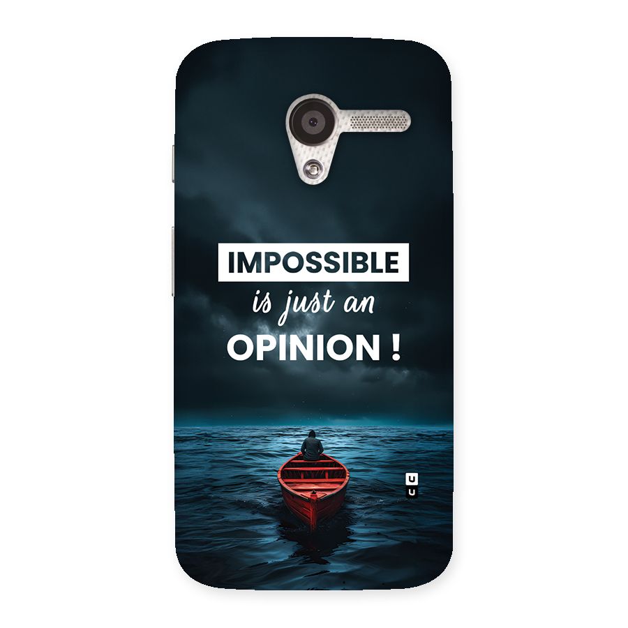 Just An Opinion Back Case for Moto X
