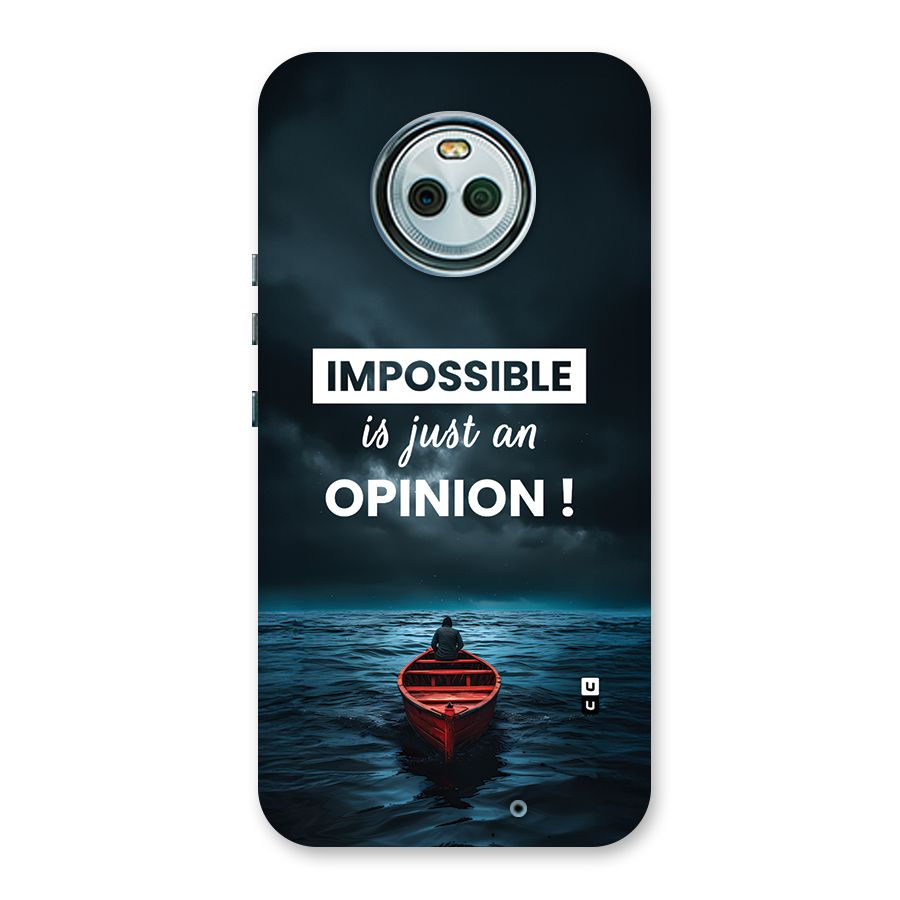 Just An Opinion Back Case for Moto X4