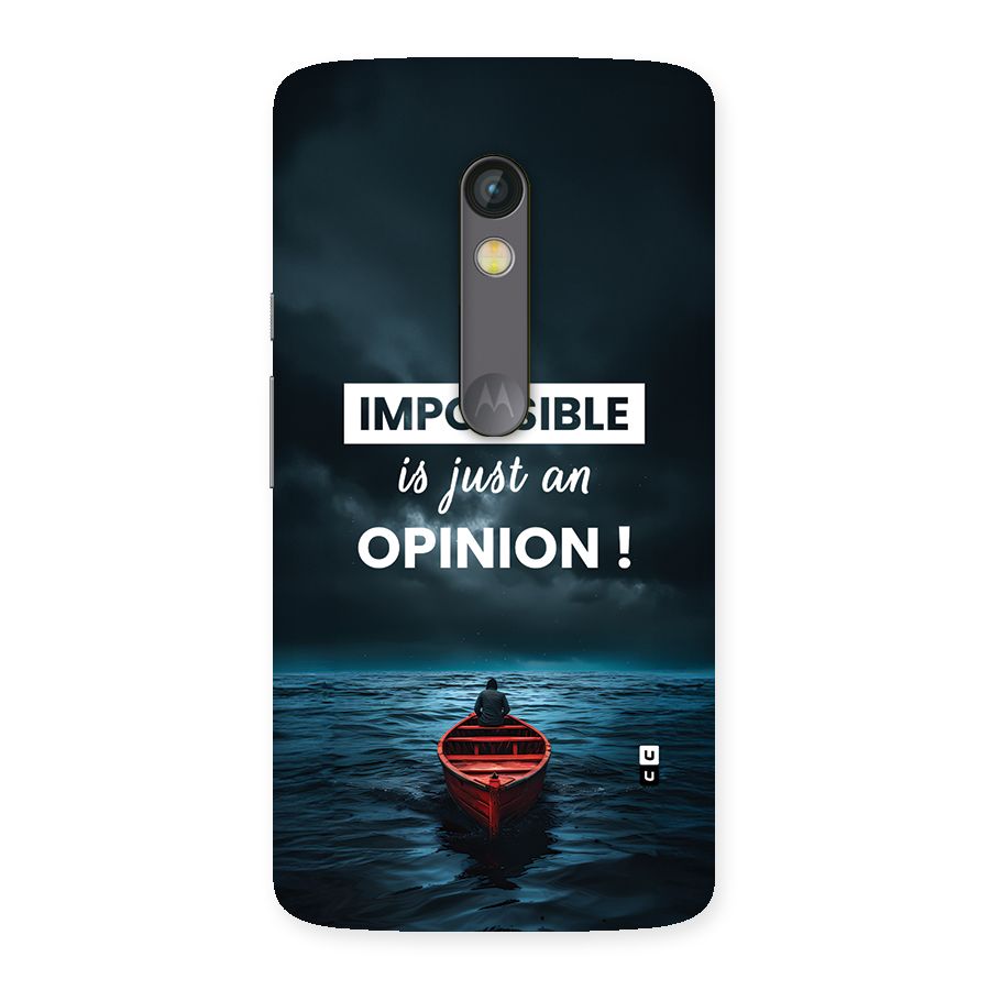 Just An Opinion Back Case for Moto X Play