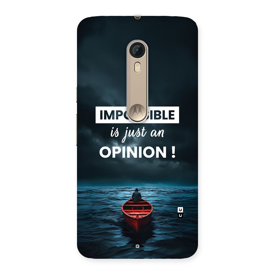 Just An Opinion Back Case for Moto X Style