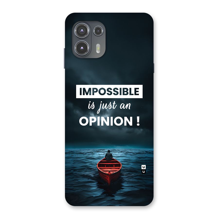 Just An Opinion Back Case for Motorola Edge 20 Fusion