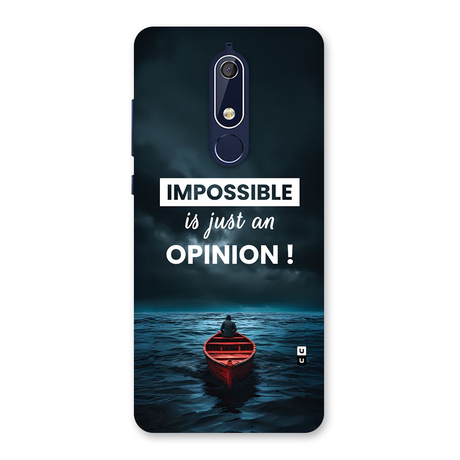 Just An Opinion Back Case for Nokia 5.1