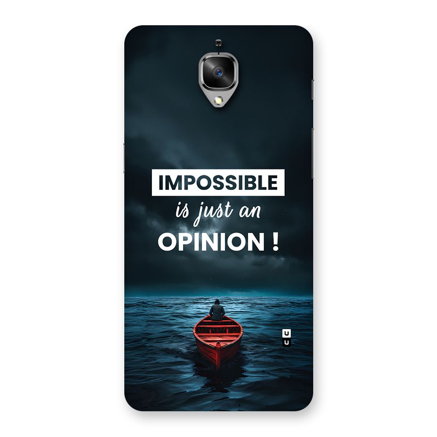 Just An Opinion Back Case for OnePlus 3T