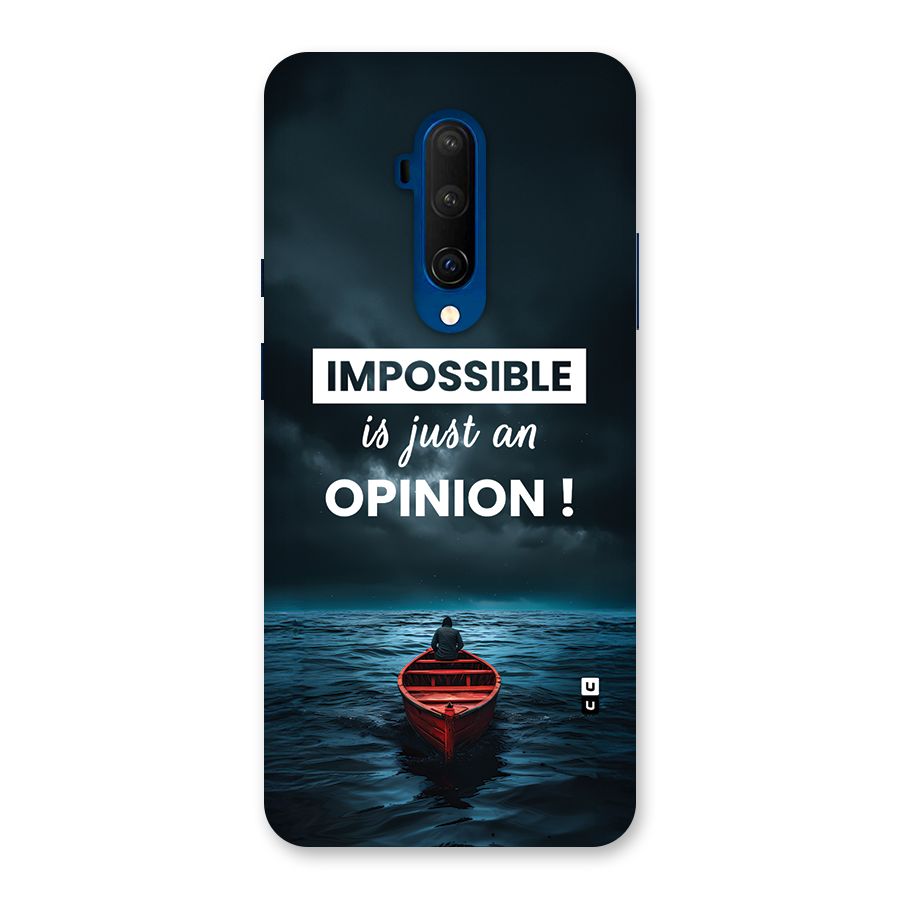 Just An Opinion Back Case for OnePlus 7T Pro