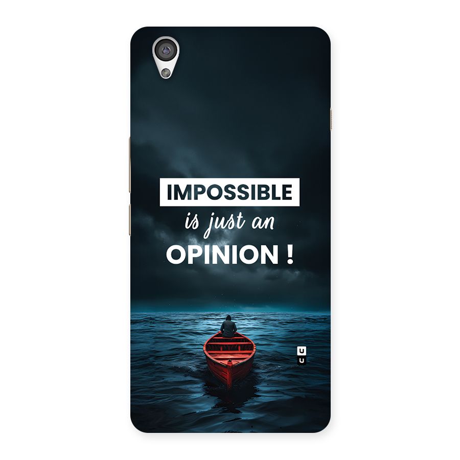 Just An Opinion Back Case for OnePlus X