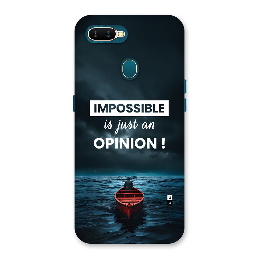 Just An Opinion Back Case for Oppo A12