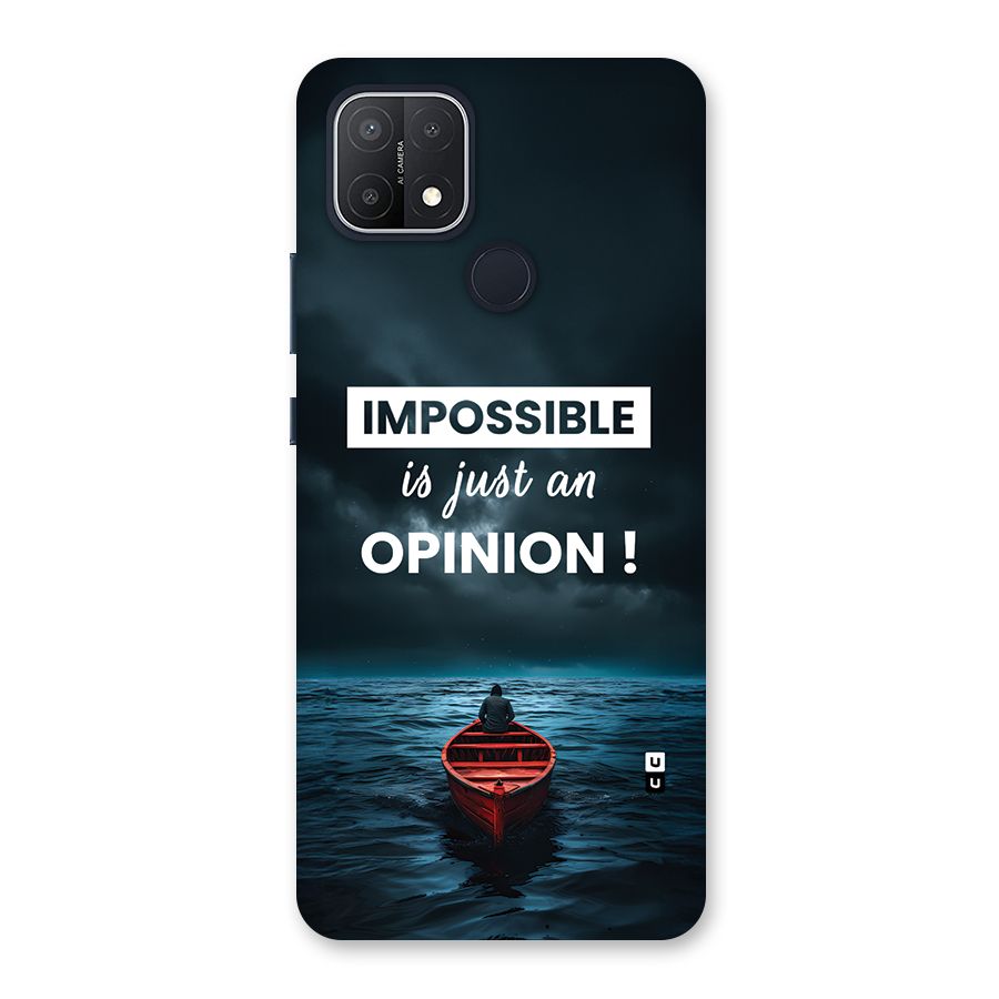 Just An Opinion Back Case for Oppo A15
