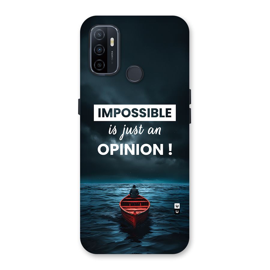Just An Opinion Back Case for Oppo A33 (2020)