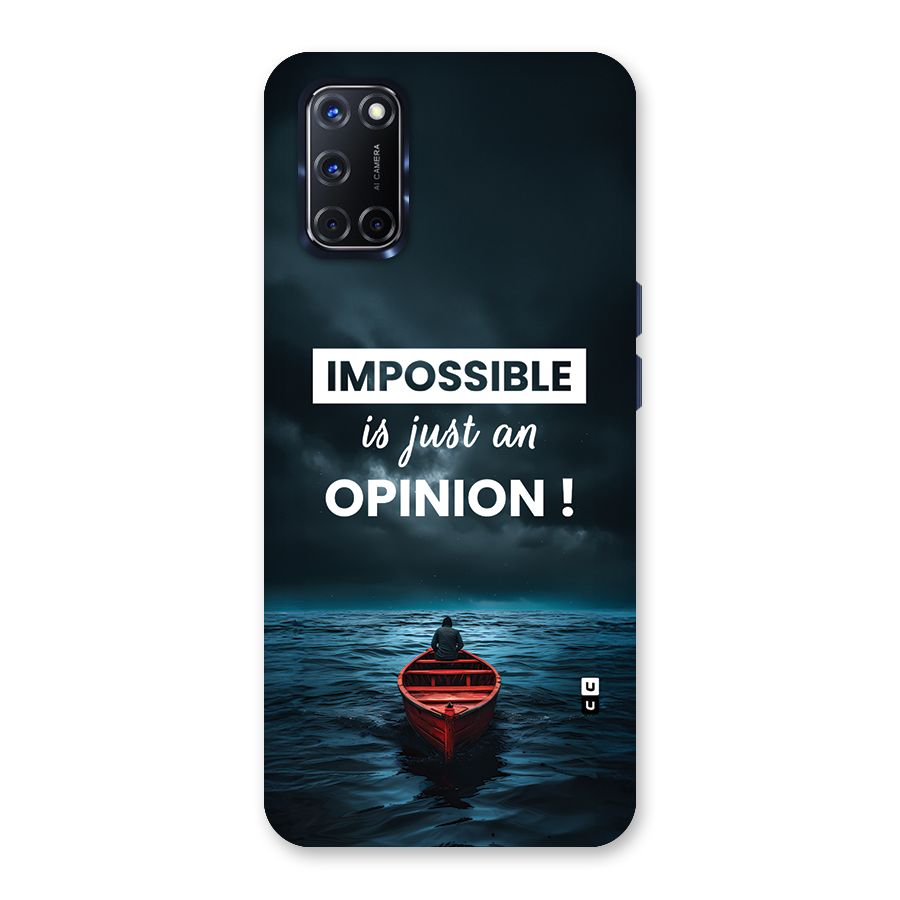 Just An Opinion Back Case for Oppo A52