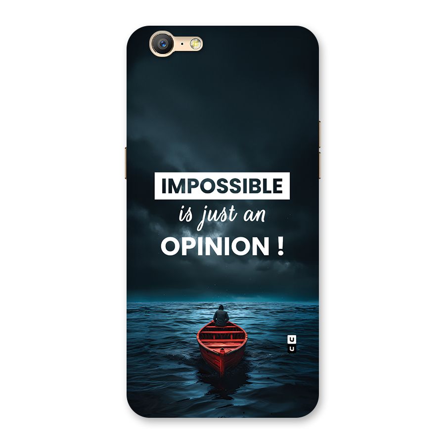 Just An Opinion Back Case for Oppo A57