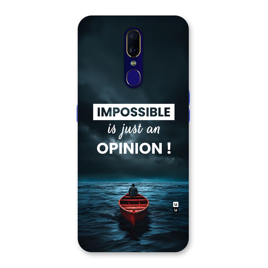 Just An Opinion Back Case for Oppo A9