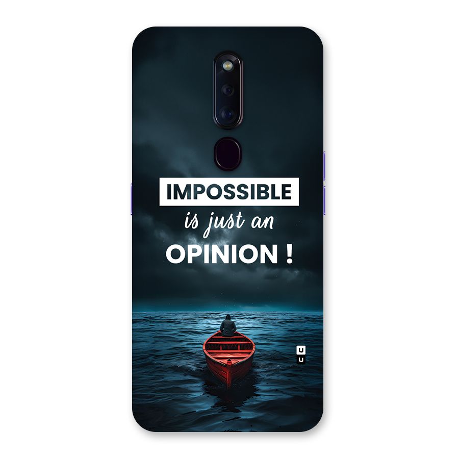 Just An Opinion Back Case for Oppo F11 Pro
