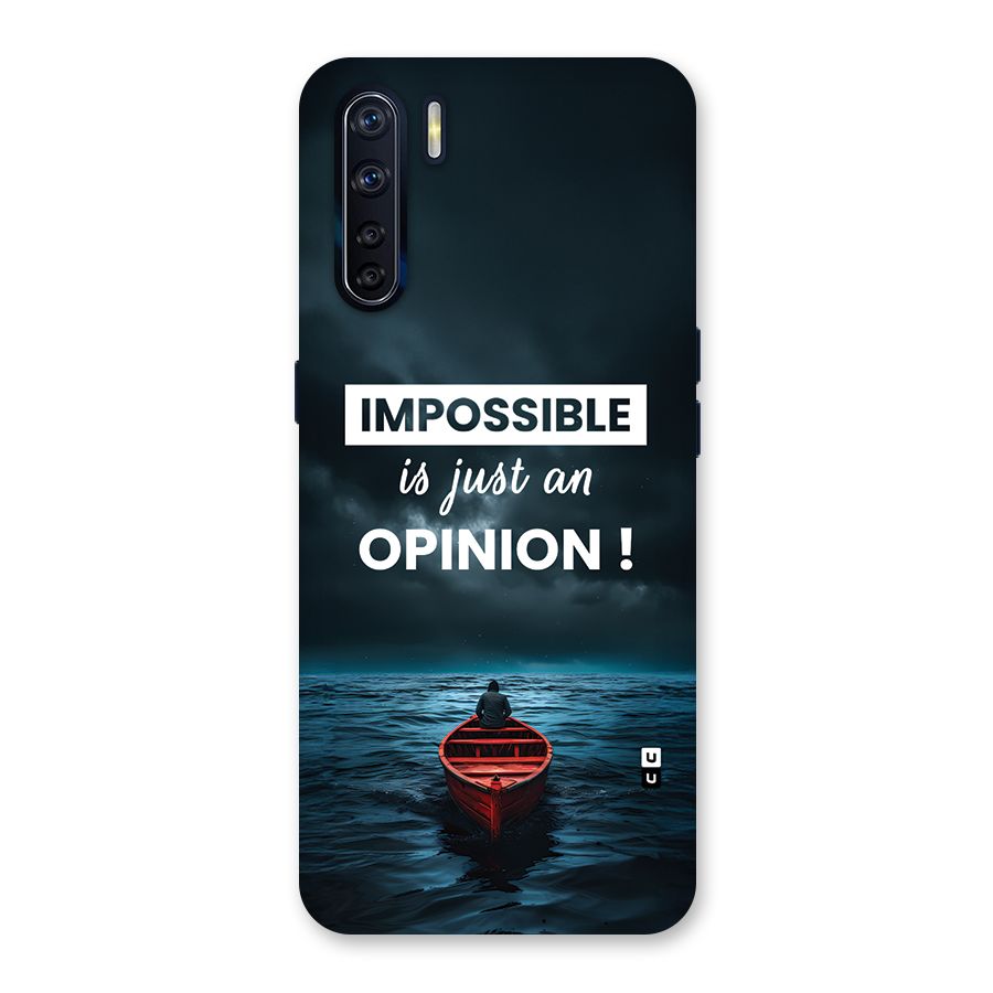 Just An Opinion Back Case for Oppo F15