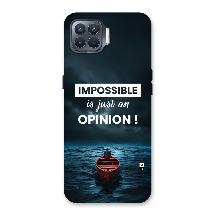 Just An Opinion Back Case for Oppo F17 Pro