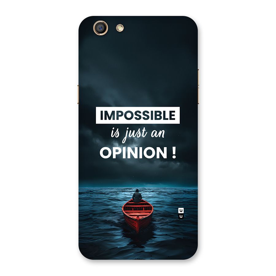 Just An Opinion Back Case for Oppo F3