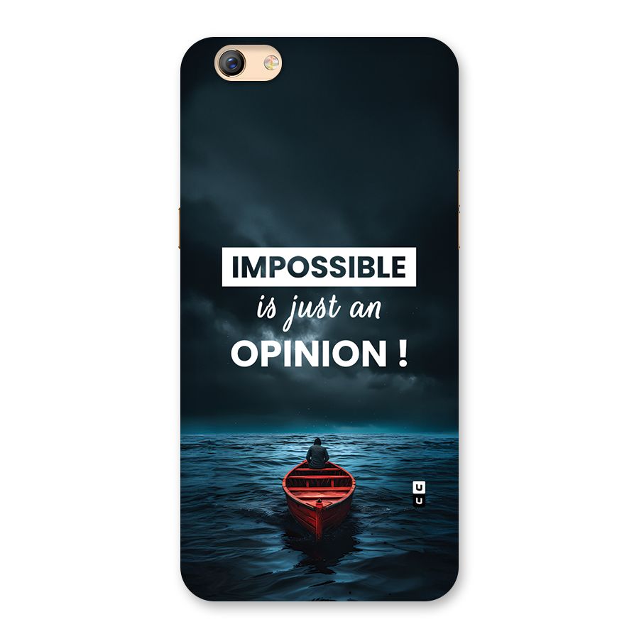 Just An Opinion Back Case for Oppo F3 Plus