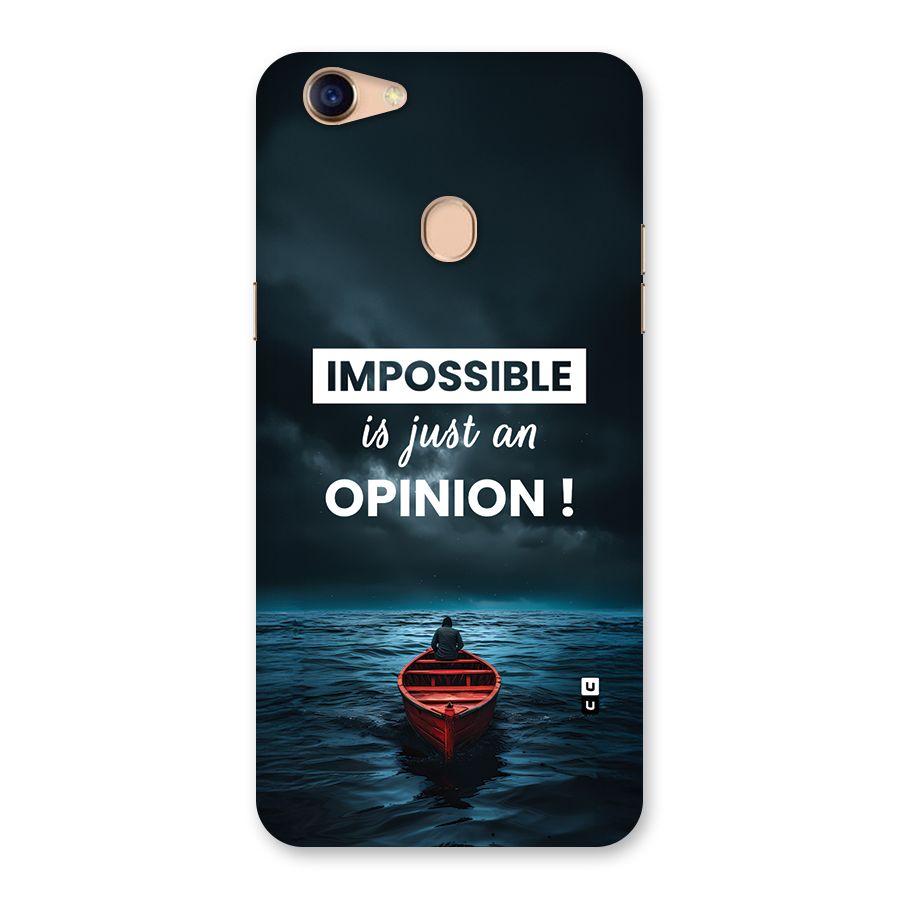 Just An Opinion Back Case for Oppo F5