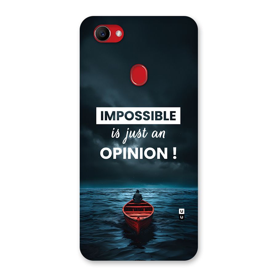 Just An Opinion Back Case for Oppo F7