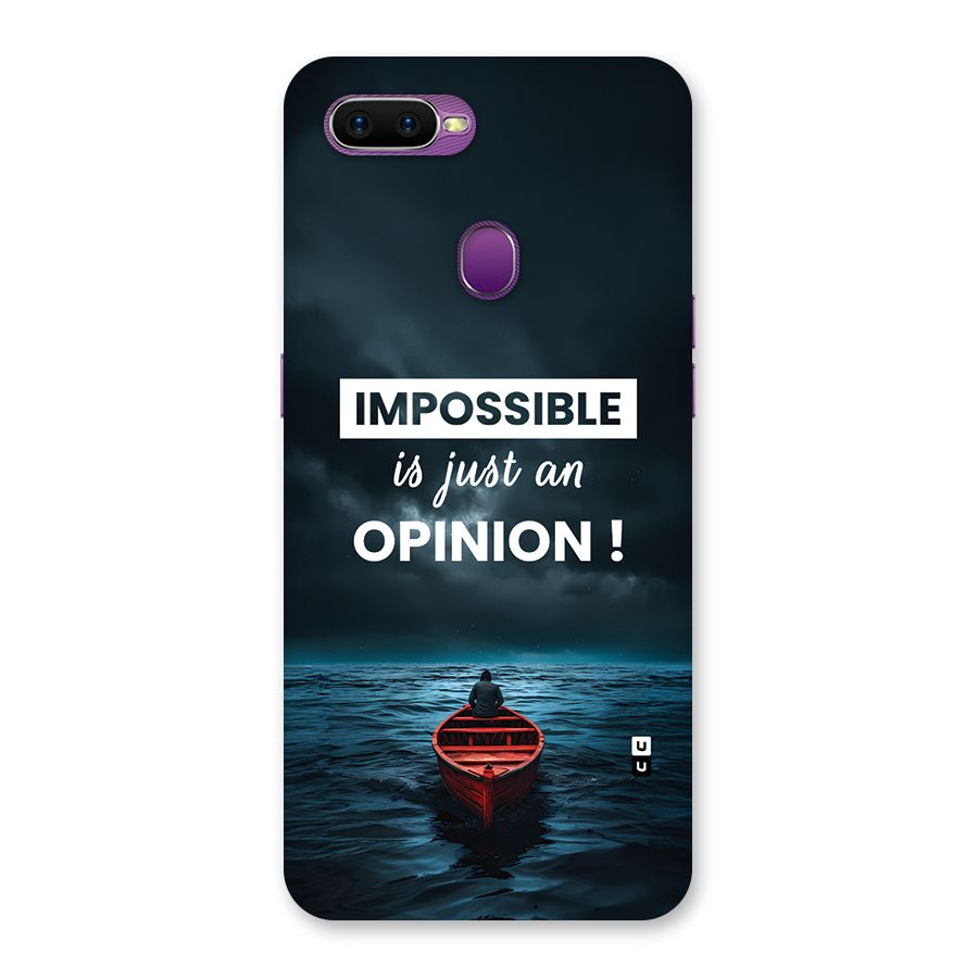 Just An Opinion Back Case for Oppo F9