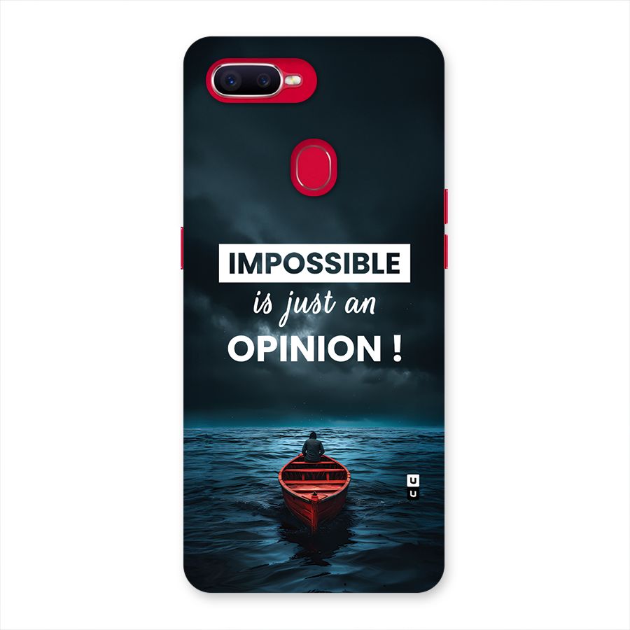 Just An Opinion Back Case for Oppo F9 Pro