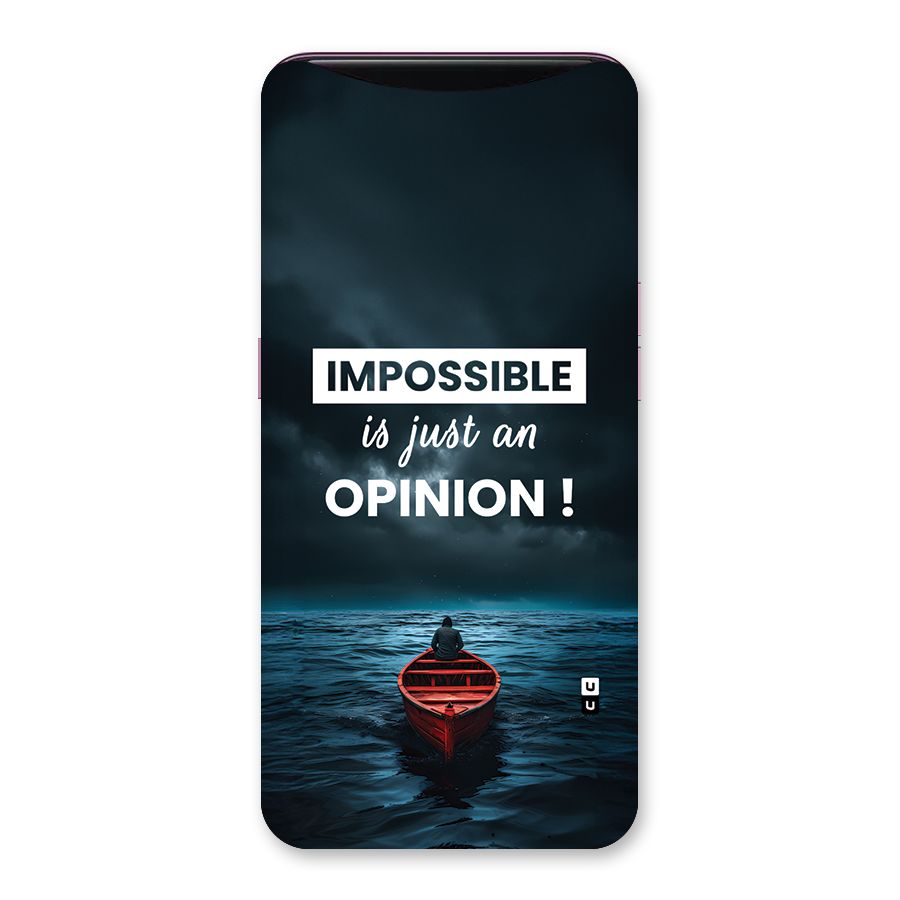 Just An Opinion Back Case for Oppo Find X