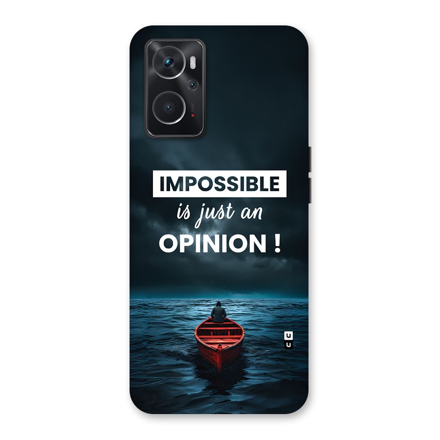 Just An Opinion Back Case for Oppo K10 4G
