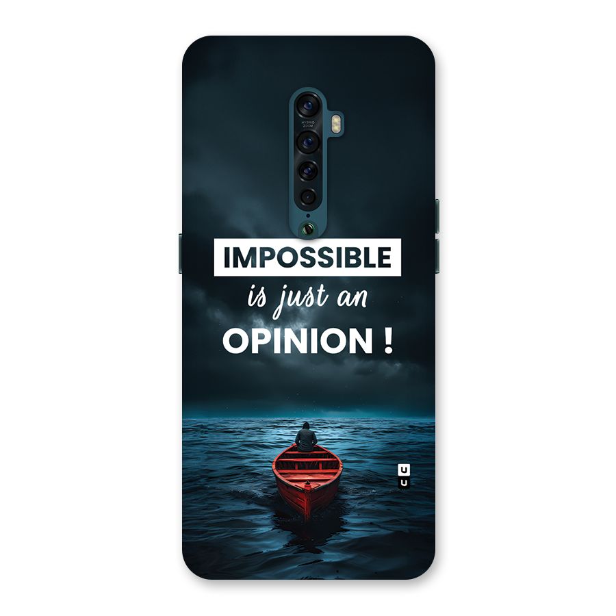 Just An Opinion Back Case for Oppo Reno2