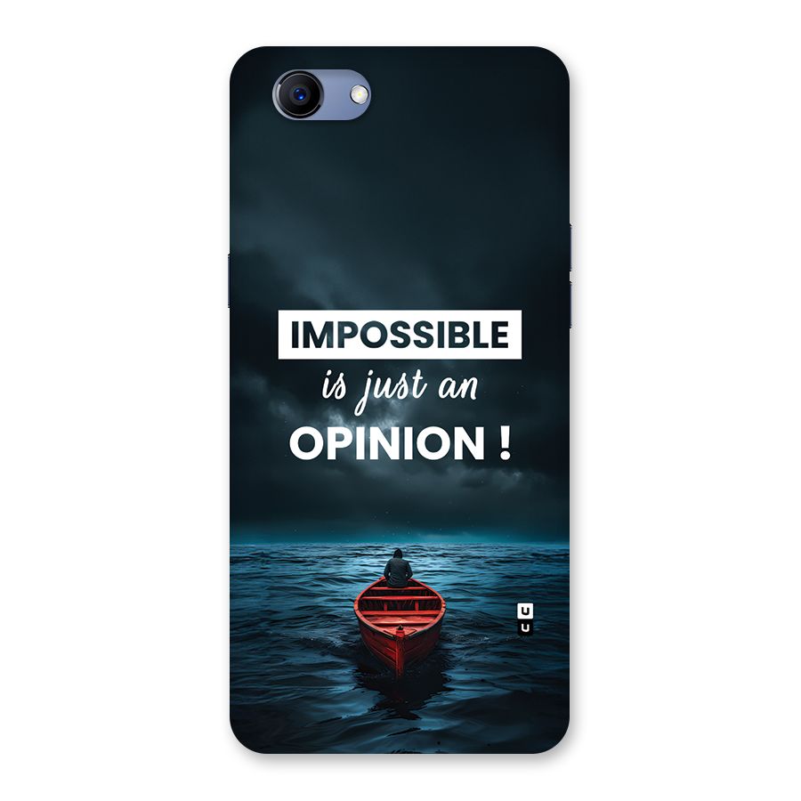 Just An Opinion Back Case for Realme 1
