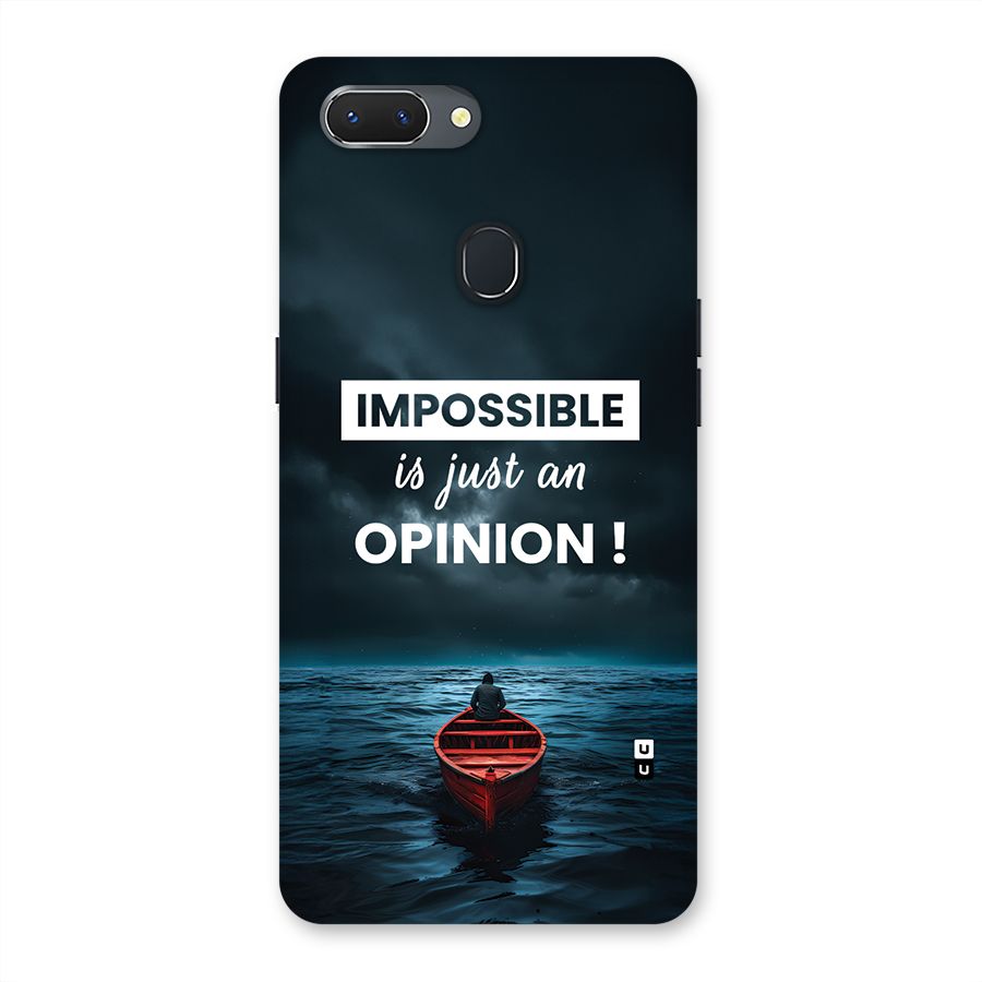 Just An Opinion Back Case for Realme 2