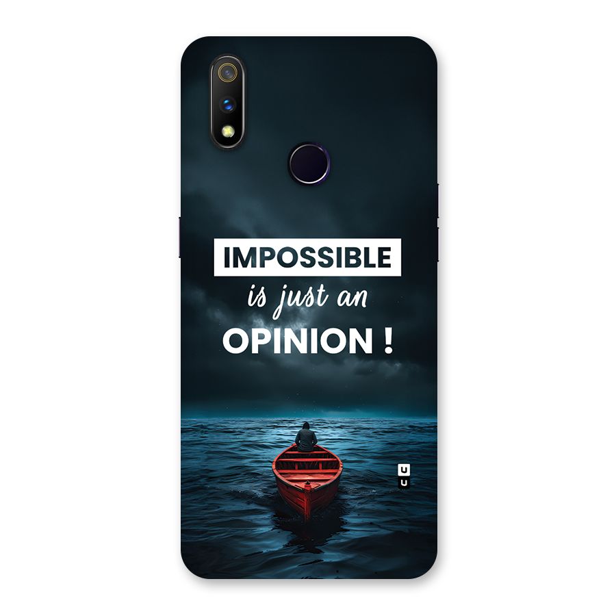 Just An Opinion Back Case for Realme 3 Pro