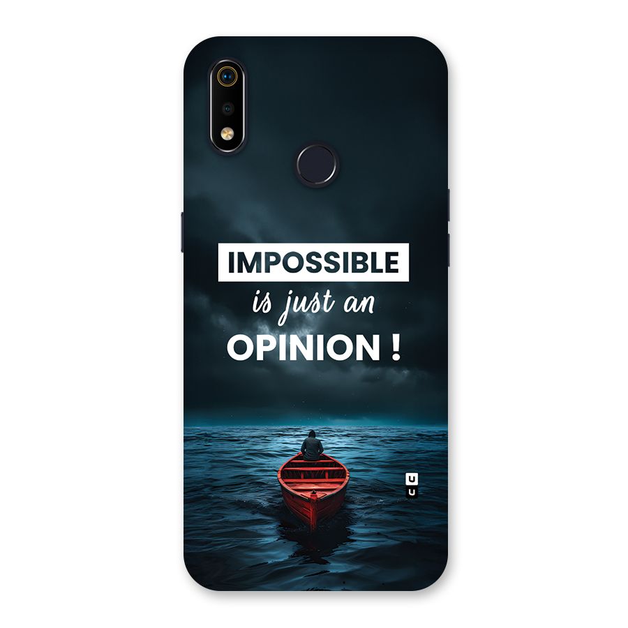 Just An Opinion Back Case for Realme 3i