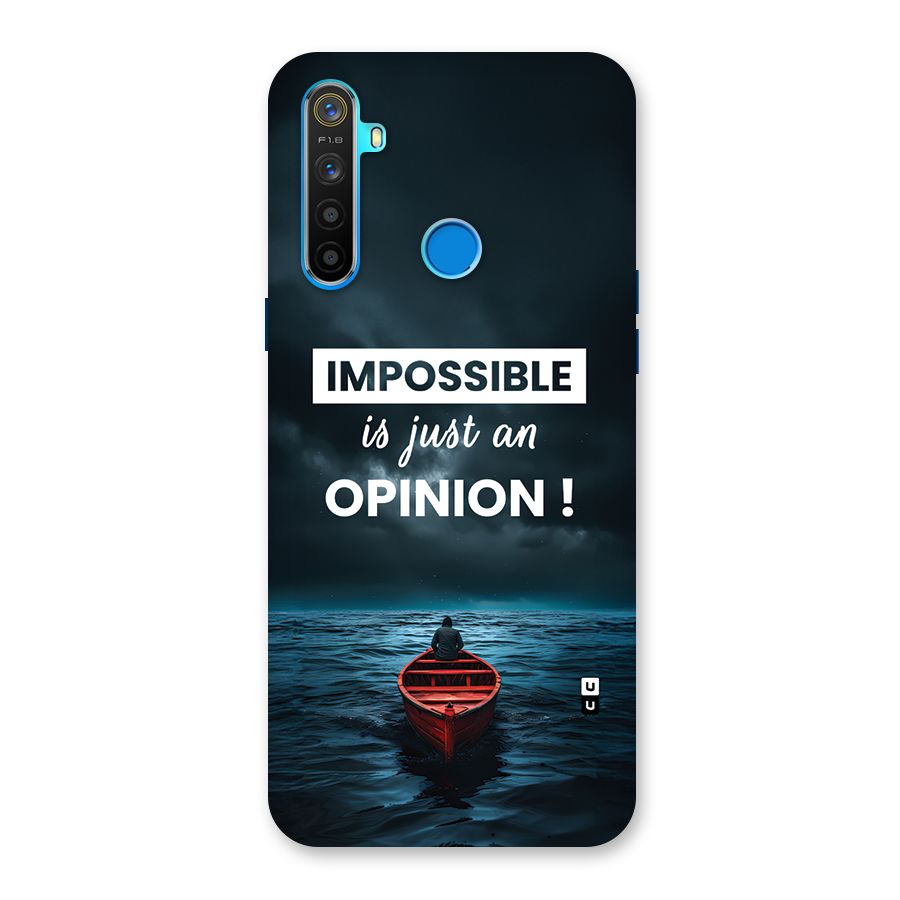 Just An Opinion Back Case for Realme 5