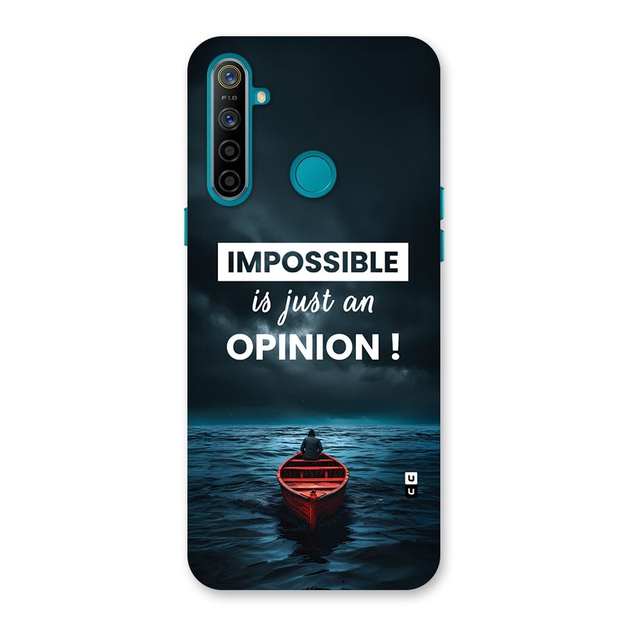 Just An Opinion Back Case for Realme 5i