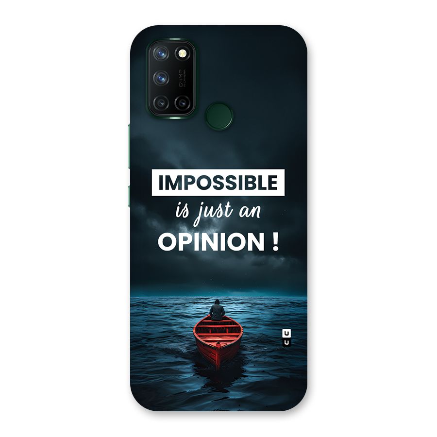 Just An Opinion Back Case for Realme 7i