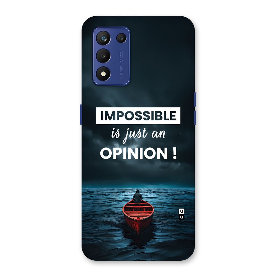 Just An Opinion Back Case for Realme 9 5G Speed