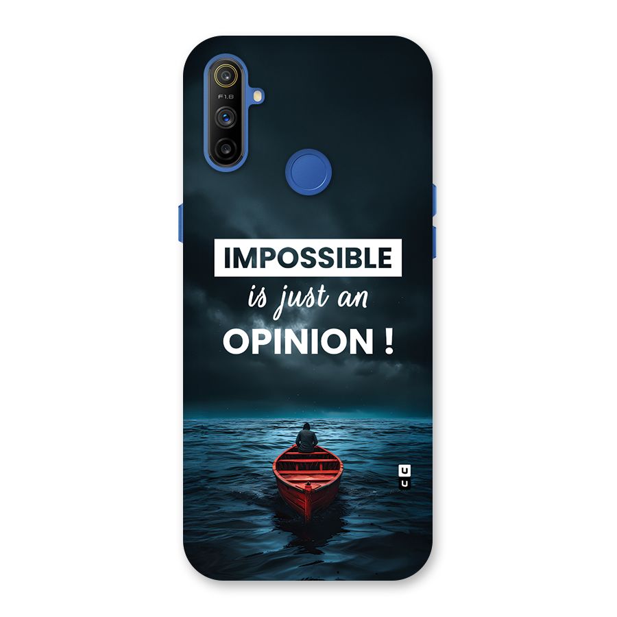 Just An Opinion Back Case for Realme Narzo 10A