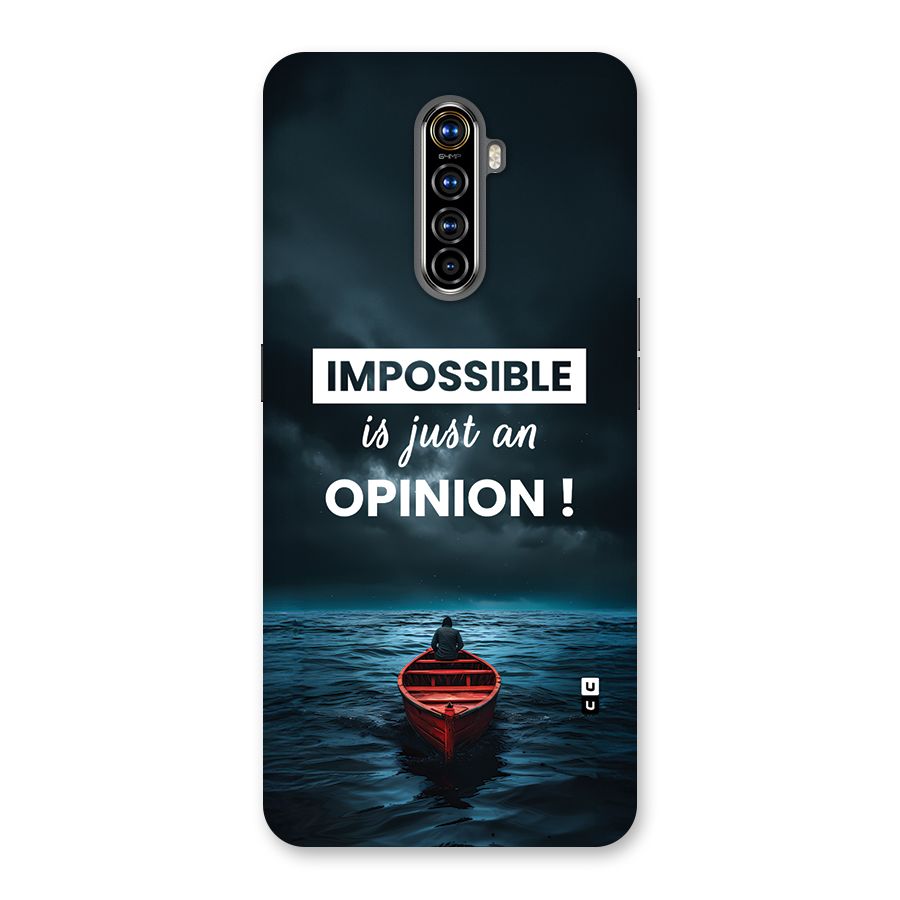 Just An Opinion Back Case for Realme X2 Pro
