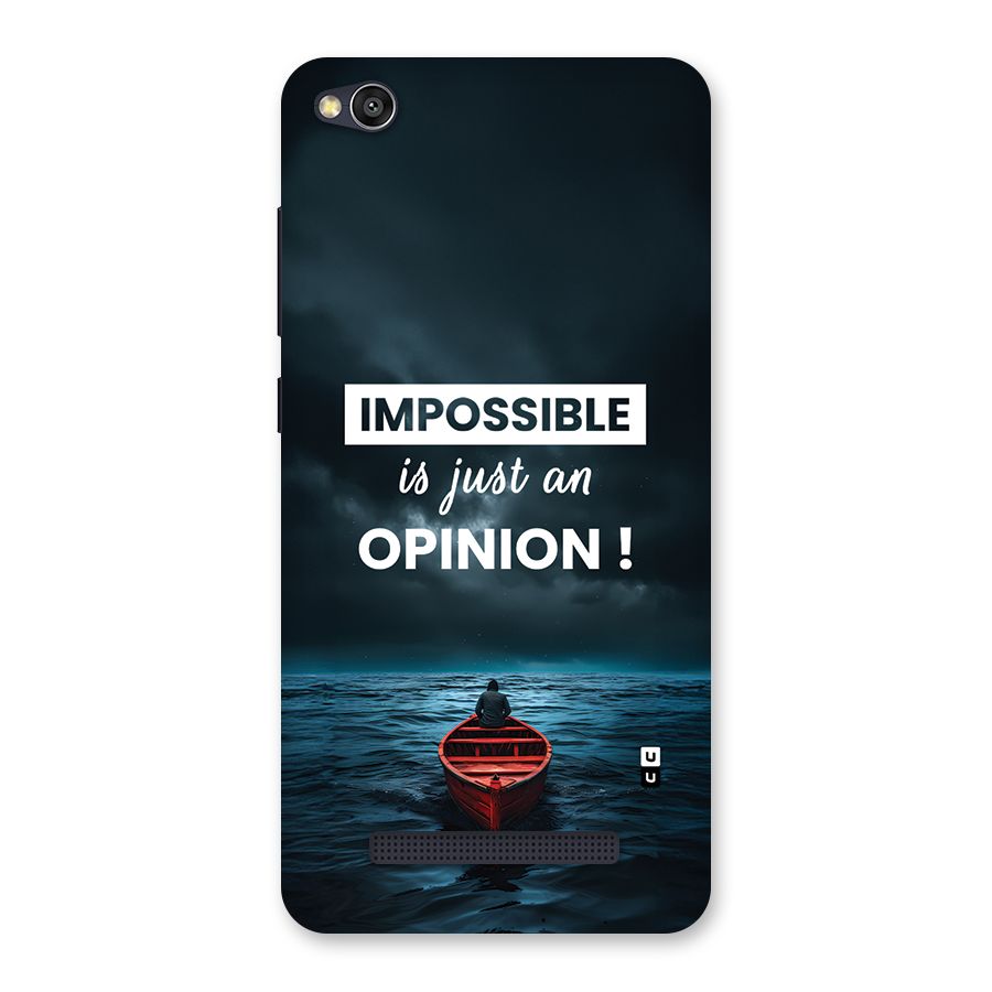 Just An Opinion Back Case for Redmi 4A