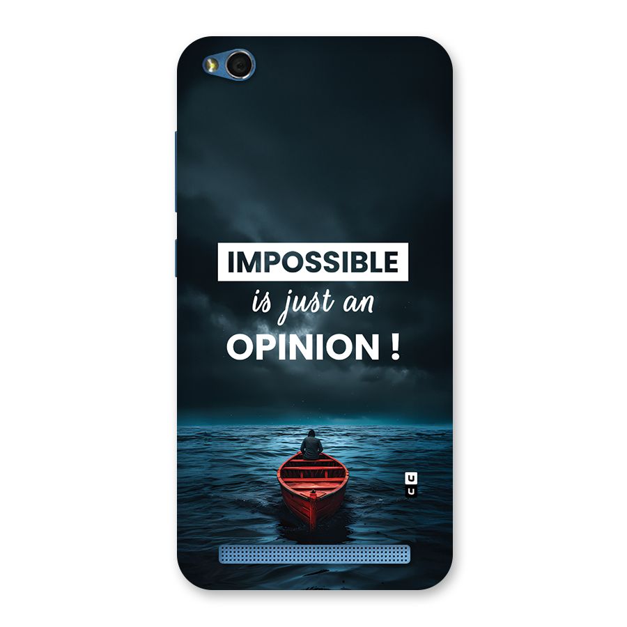 Just An Opinion Back Case for Redmi 5A