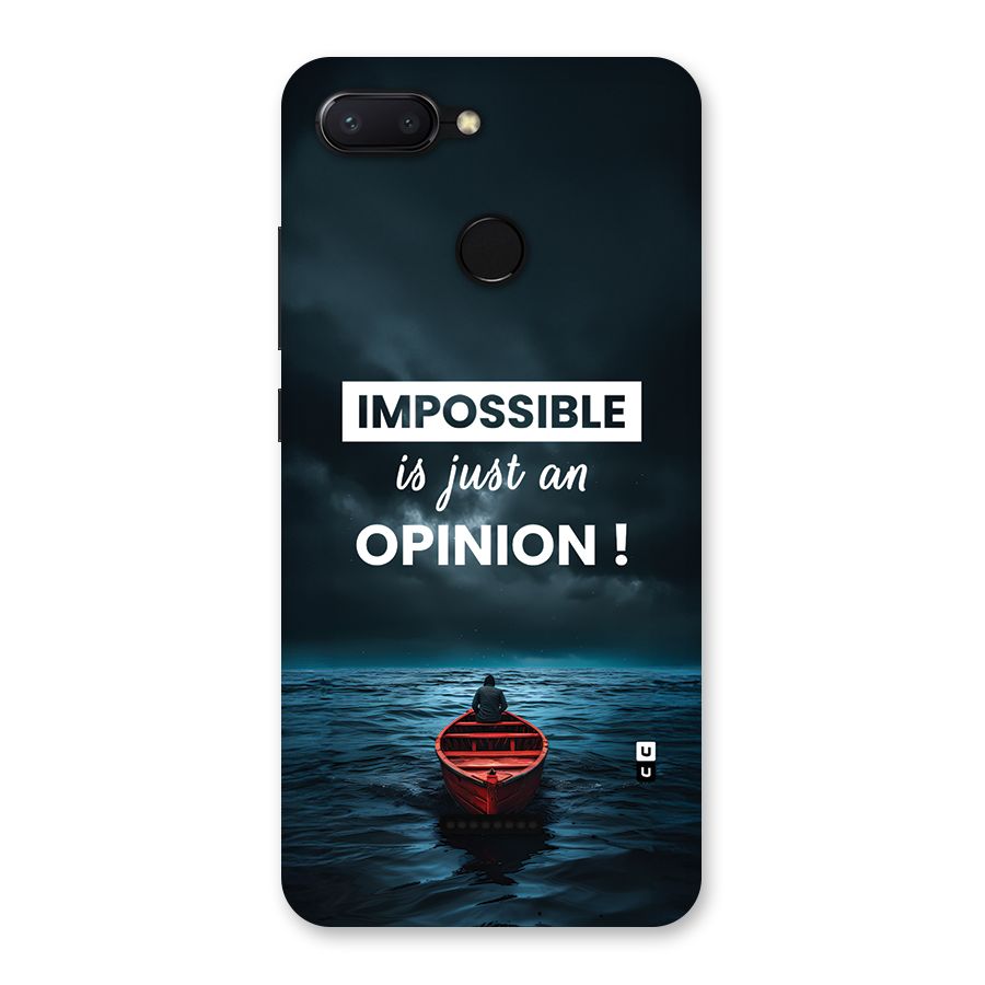 Just An Opinion Back Case for Redmi 6