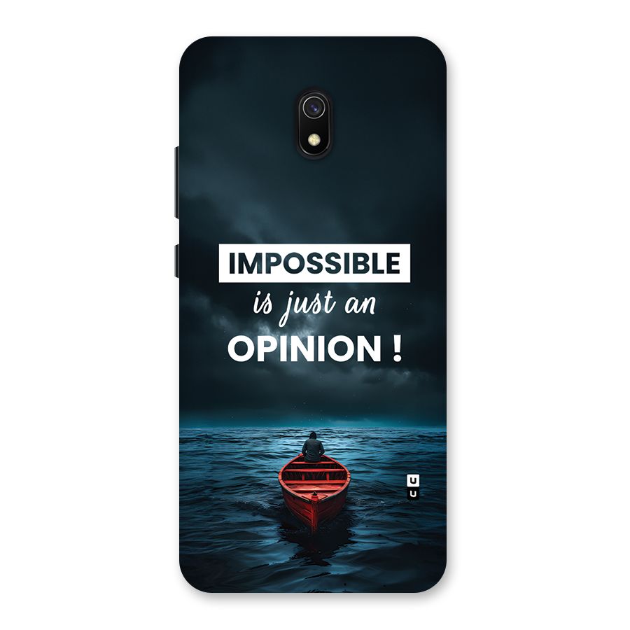 Just An Opinion Back Case for Redmi 8A