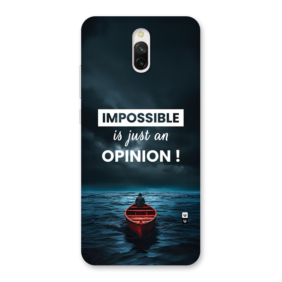 Just An Opinion Back Case for Redmi 8A Dual
