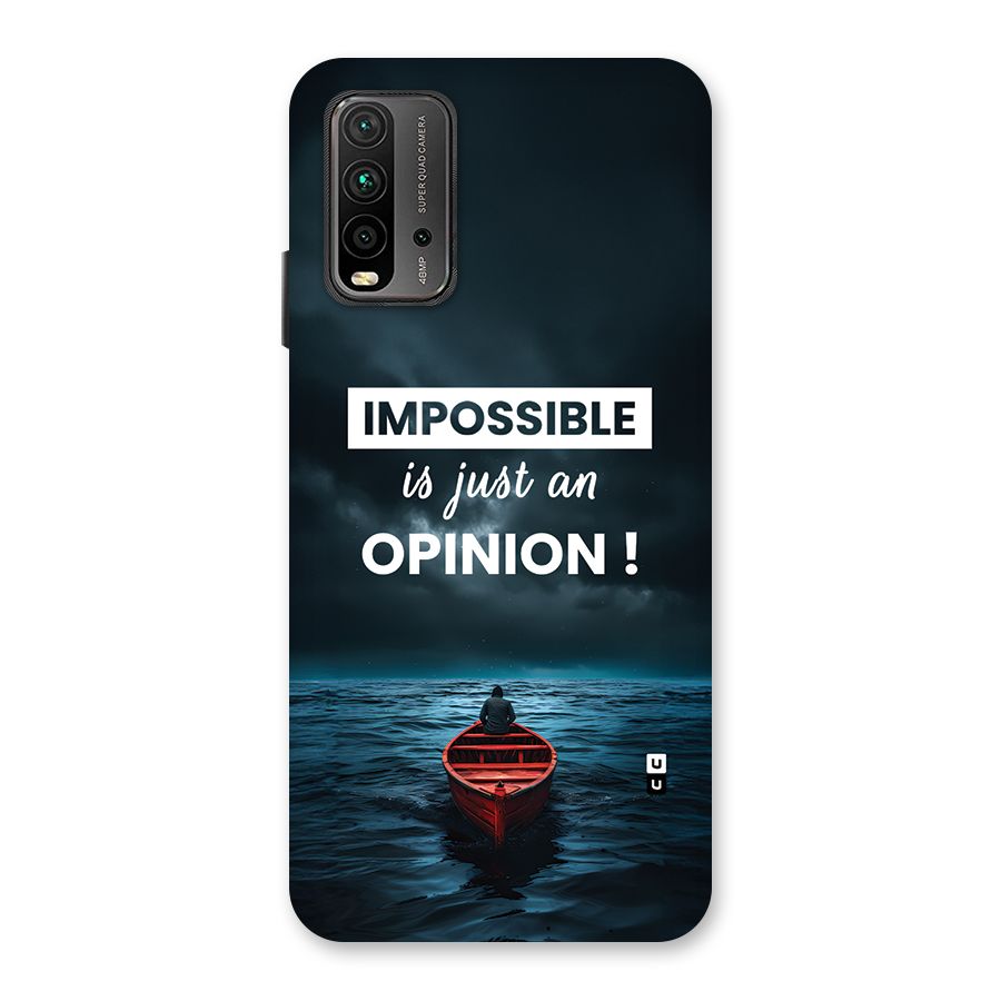 Just An Opinion Back Case for Redmi 9 Power