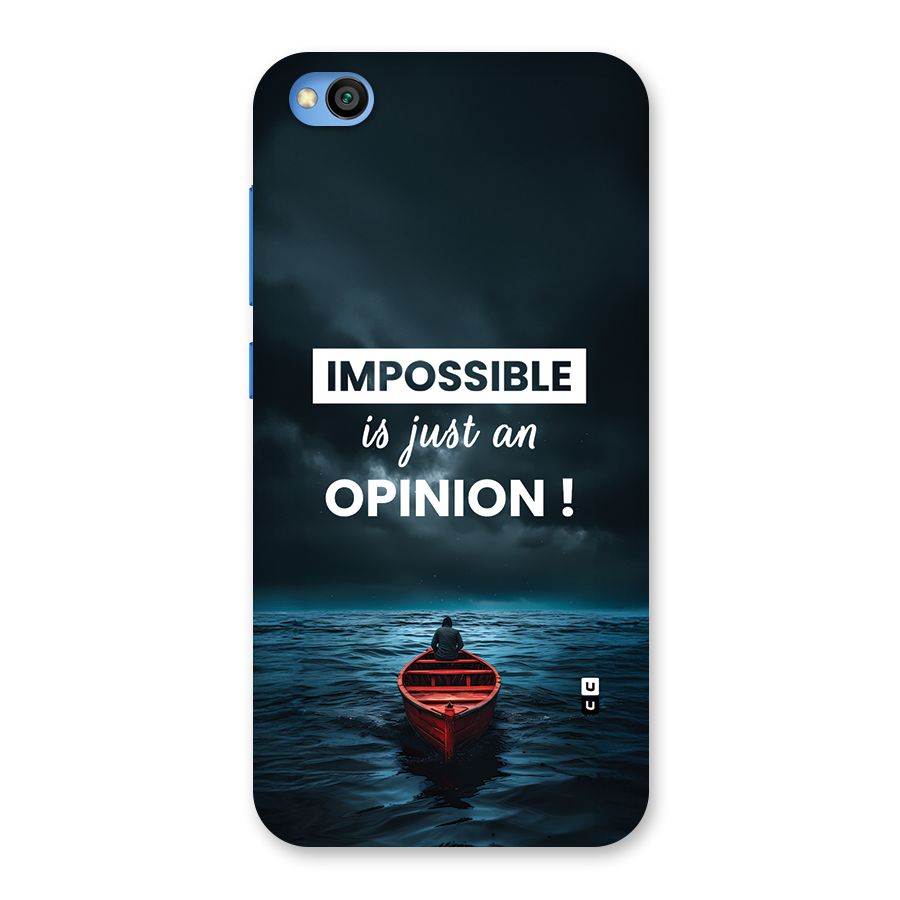 Just An Opinion Back Case for Redmi Go