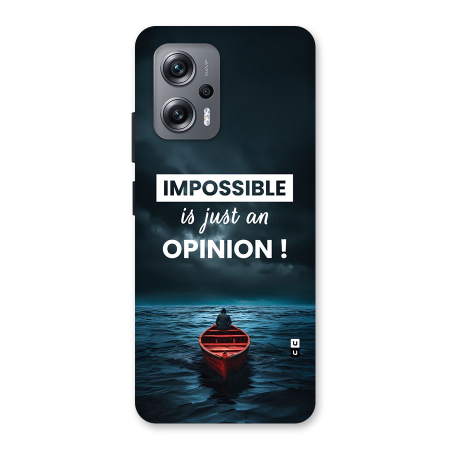 Just An Opinion Back Case for Redmi K50i