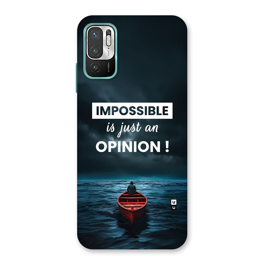 Just An Opinion Back Case for Redmi Note 10T 5G