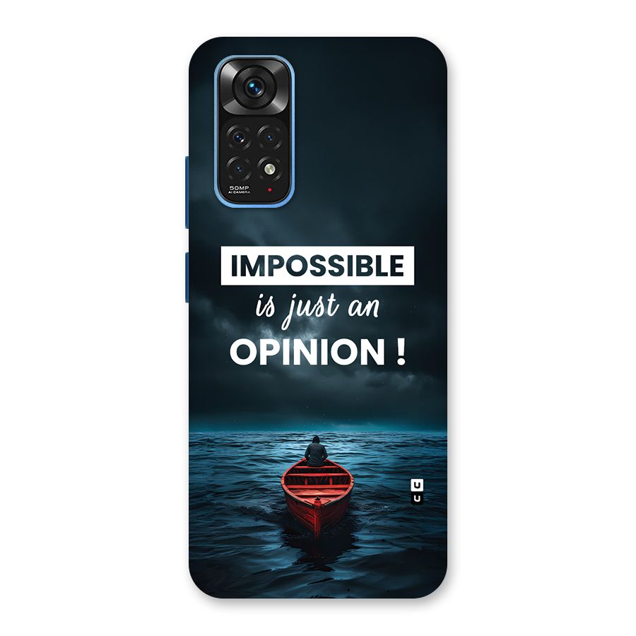 Just An Opinion Back Case for Redmi Note 11S