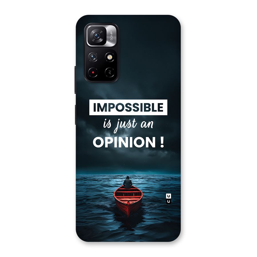 Just An Opinion Back Case for Redmi Note 11T 5G